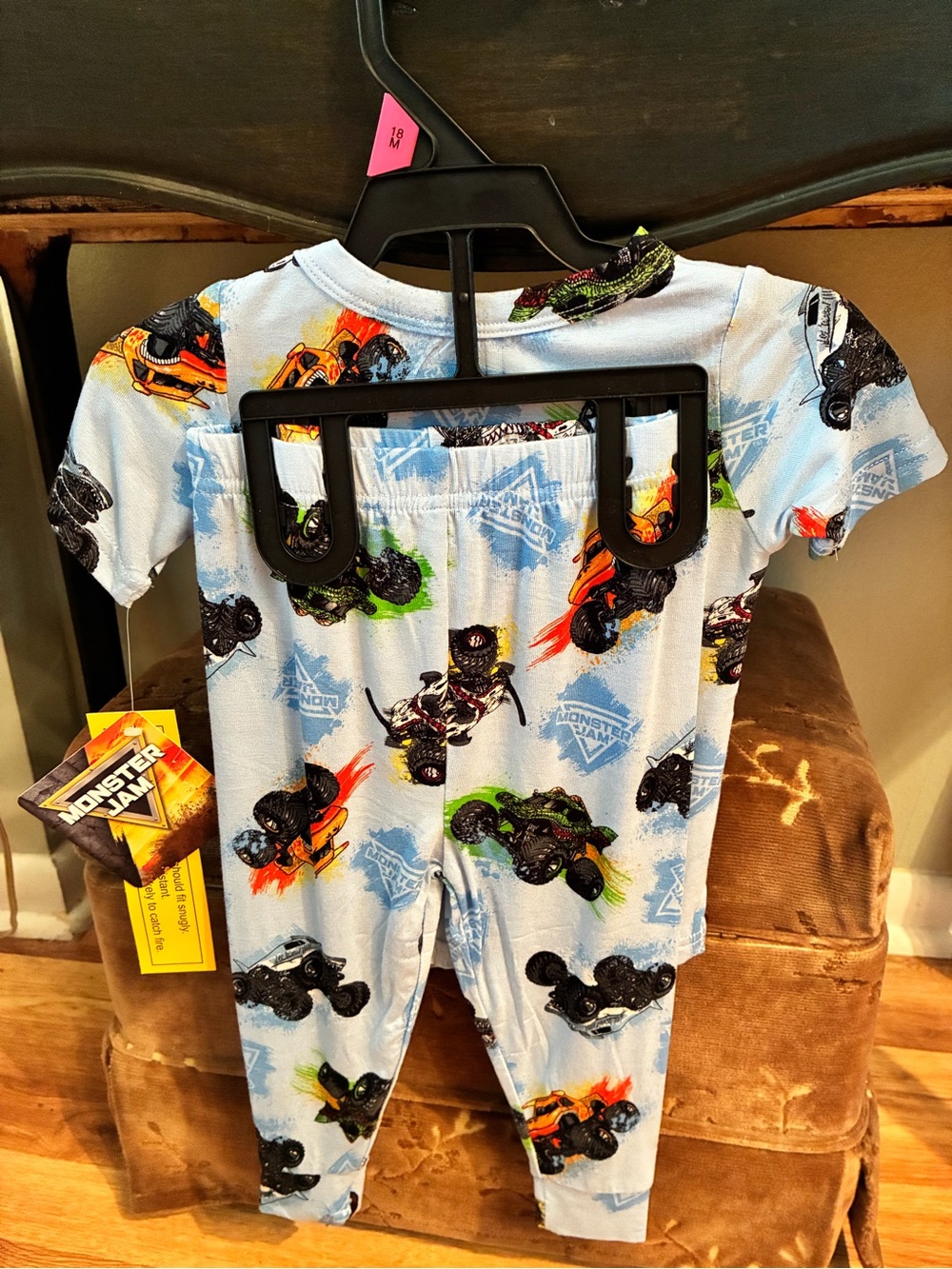 Monster Jam NEW 2 Piece Pajamas Set 18 Mo Baby Boy NWT